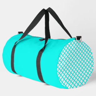 Bolso De Deporte Grande Patrón Grande de Rayas de Diamante Arlequín Blanco