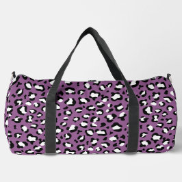Bolso De Deporte Grande Patrón leopardo, puntos leopardo, leopardo púrpura