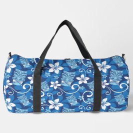 BOLSO DE DEPORTE GRANDE PATRÓN LUAU TIKI (AZUL BRILLANTE)