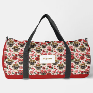 Bolso De Deporte Grande Patrón moderno de perro de peluche personalizado