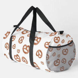 Bolso De Deporte Grande Patrón Pretzel de color de agua suave salado