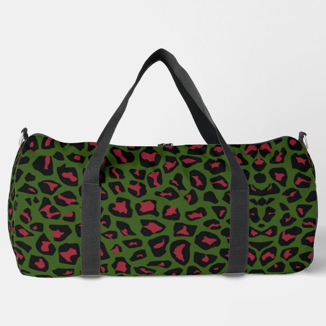 Bolso De Deporte Grande Patrón sin foco de leopardo (Anverso)