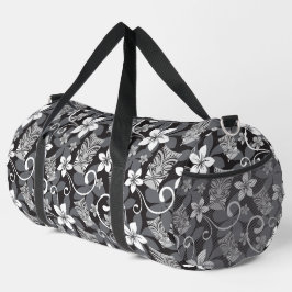 BOLSO DE DEPORTE GRANDE PATRÓN TIKI LUAU (CARBÓN)