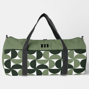 Bolso De Deporte Grande Patrón verde sabio moderno