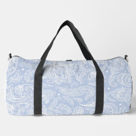 BOLSO DE DEPORTE GRANDE PATRÓN Y PUNTOS DE PAISLEY AZUL DE PASTEL