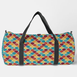 Bolso De Deporte Grande PATRONES AMARILLOS DE NARANJA ROJO verde azulado
