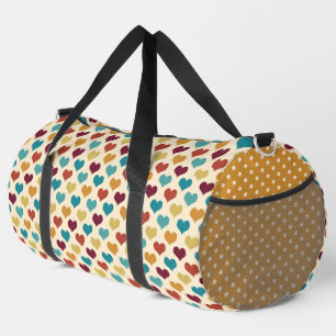 Bolso De Deporte Grande PATRONES AMARILLOS DE NARANJA ROJO verde azulado