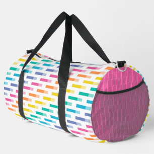 BOLSO DE DEPORTE GRANDE PATRONES GEOMÉTRICOS DE COLORES BRILLANTES DE RAIN
