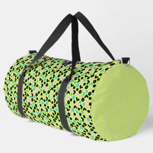 BOLSO DE DEPORTE GRANDE PATRONES NEON LIME GREEN BLUE BLACK PINK