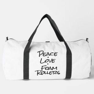 Bolso De Deporte Grande Paz Amor Rodillos de Espuma