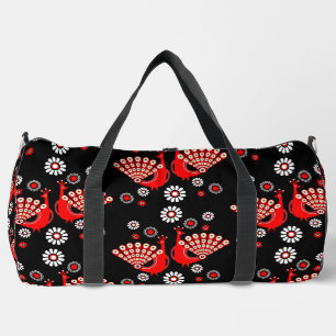 Bolso De Deporte Grande Peacock Art