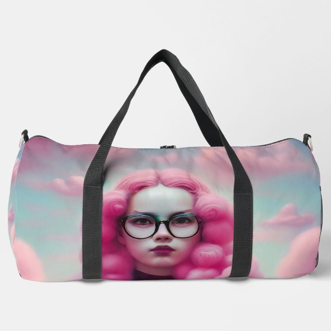 Bolso De Deporte Grande Pelo rosado serio (Anverso)