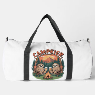 Bolso De Deporte Grande Perezosos Camperier Fuego de Campamento Relajante
