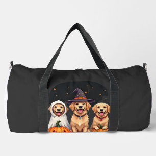 Bolso De Deporte Grande Perro de oro Fantasma Halloween Truco o trato Haz