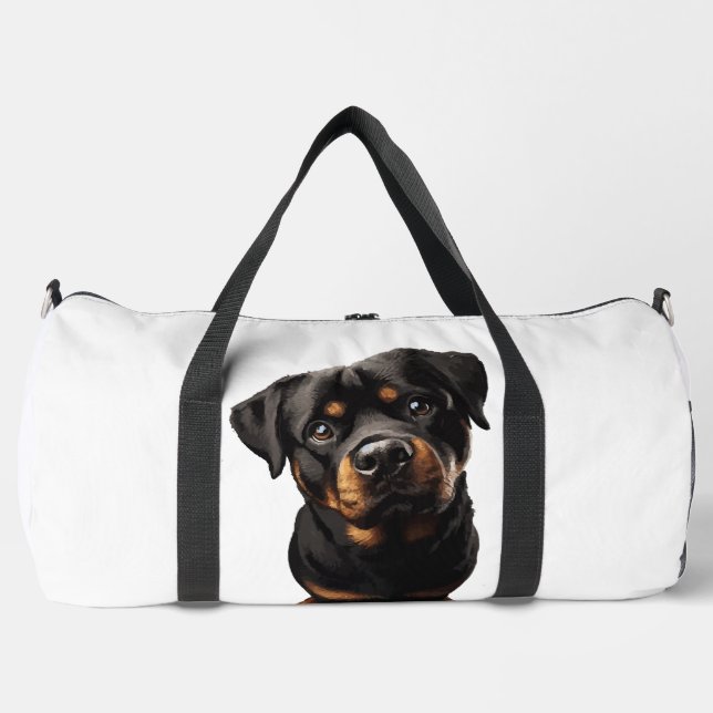 Bolso De Deporte Grande perro rottweiler (Anverso)