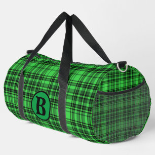 Bolso De Deporte Grande Personaliza tendencia Nombre Cuadro Escocés