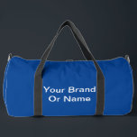 Bolso De Deporte Grande Personaliza Tu Marca O Nombre Azul<br><div class="desc">Tipo de bolsa: Imprimir Cortar Nueva bolsa de doble grande Ligera y duradera, nuestro personalizado en todas las bolsas de doble impresión son esenciales para un estilo de vida ocupado. Perfecto para el gimnasio o para el transporte en avión, acabarás por llevarlo a todas partes. Personalizar tu propia bolsa de...</div>