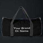 Bolso De Deporte Grande Personaliza Tu Marca O Nombre Negro<br><div class="desc">Tipo de bolsa: Imprimir Cortar Nueva bolsa de doble grande Ligera y duradera, nuestro personalizado en todas las bolsas de doble impresión son esenciales para un estilo de vida ocupado. Perfecto para el gimnasio o para el transporte en avión, acabarás por llevarlo a todas partes. Personalizar tu propia bolsa de...</div>