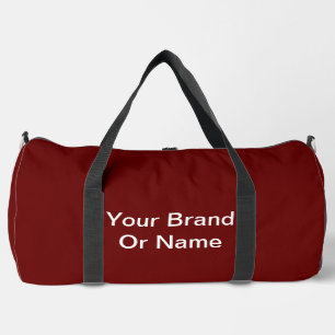 Bolso De Deporte Grande Personaliza Tu Marca O Nombre Rojo Oscuro