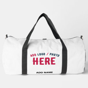 BOLSO DE DEPORTE GRANDE PERSONALIZABLE MODERNO ESTILO BLANCO VERIFICADO MA