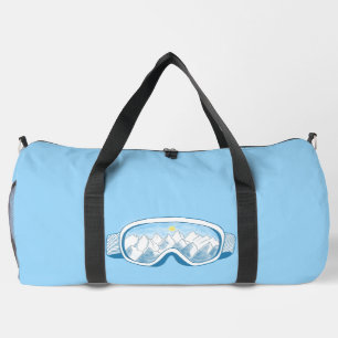 Bolso De Deporte Grande Personalizado de Ilustracion de Goggles de Esquí