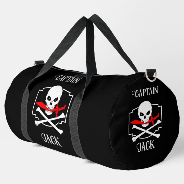 Bolso De Deporte Grande Personalizado Jolly Roger (Cutlass) (Esquina izquierda)
