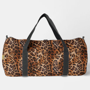 Bolso De Deporte Grande Personalizado Leopard Duffle Bag