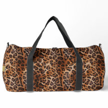 Personalizado Leopard Duffle Bag