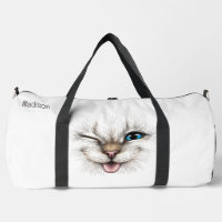 Personalizado Texto Winking Cat