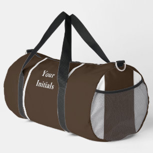 Bolso De Deporte Grande Personalizar Con Sus Iniciales Dk Brown