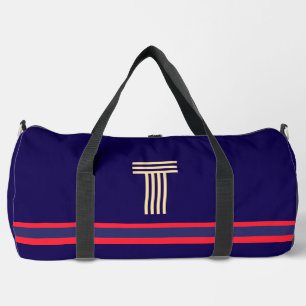 Bolso De Deporte Grande Personalizar con tu armada de franjas rojas inicia