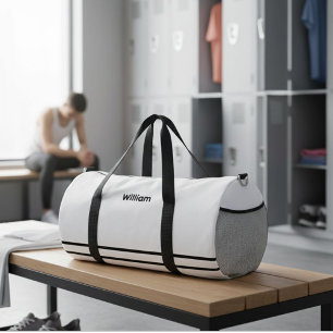 Bolso De Deporte Grande Personalized Canvas Duffel Bag - Custom Name 