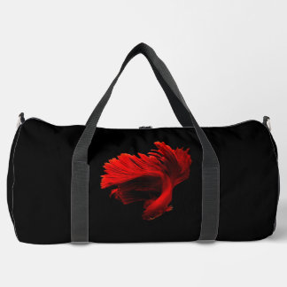 Bolso De Deporte Grande Pescado rojo ruby de combate siamés