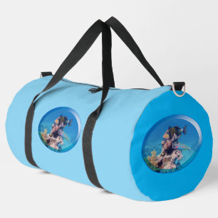 Bolso De Deporte Grande Pez ballesta en arrecife de coral - Diseño Fotográ