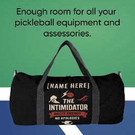 Bolso De Deporte Grande Pickleball Gym Bag Featuring The Intimidator
