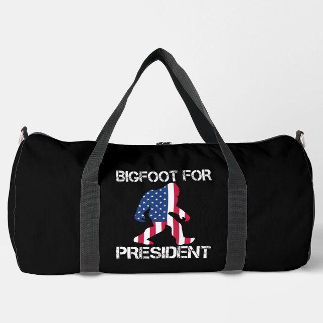 Bolso De Deporte Grande Pie Grande Para El Presidente Funny Bigfoot (Anverso)