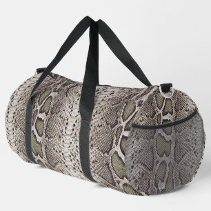 Bolso De Deporte Grande Piel de Falsa Boa Constrictor