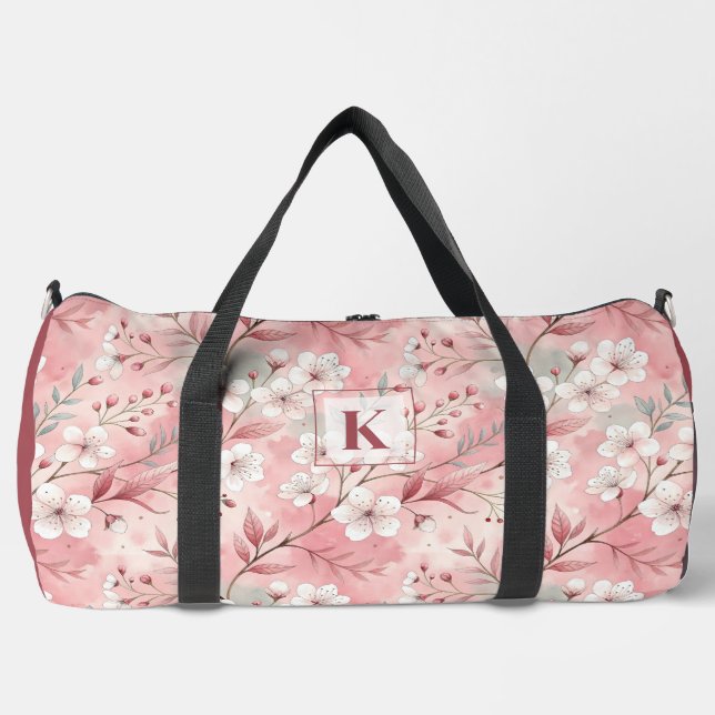 Bolso De Deporte Grande Pink cherry blossom monogram (Anverso)