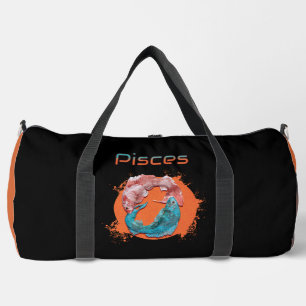 Bolso De Deporte Grande Piscis Pez Zodíaco Horóscopo Signo de Astrología d