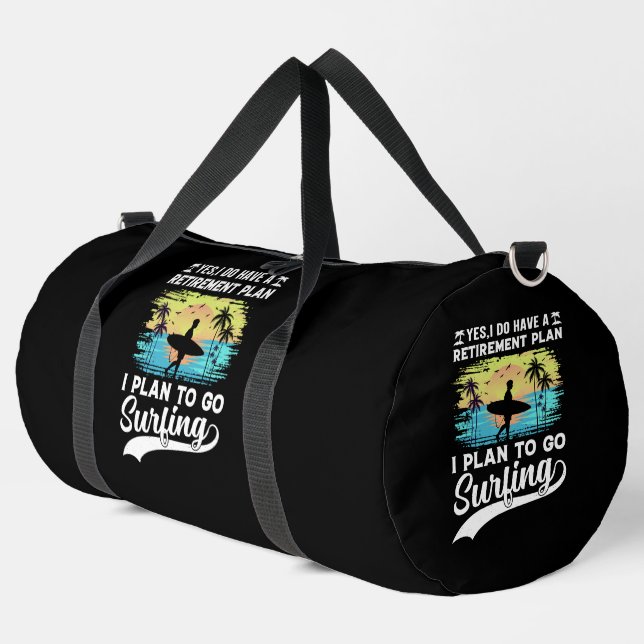 Bolso De Deporte Grande Plan de Jubilación: Surfing & Sunsets (Esquina izquierda)