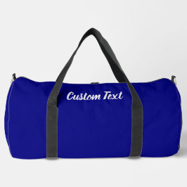 Bolso De Deporte Grande Plantilla de texto de escritura blanca y azul de l