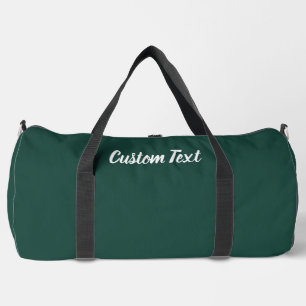Bolso De Deporte Grande Plantilla de texto de guión en blanco y verde prof