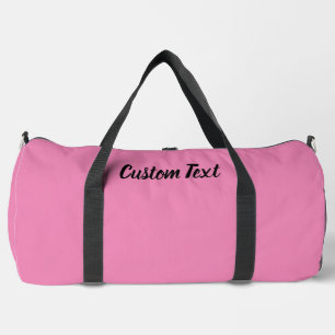 Bolso De Deporte Grande Plantilla de texto de guiones simples en rosa y ne