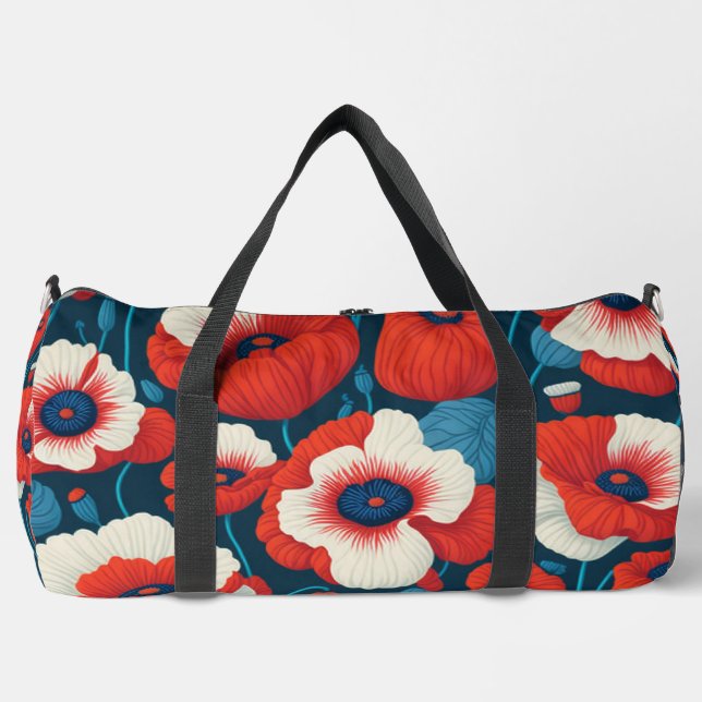 Bolso De Deporte Grande Poppies (Anverso)