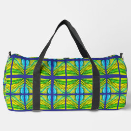 Bolso De Deporte Grande Praderas dinámicas con azul