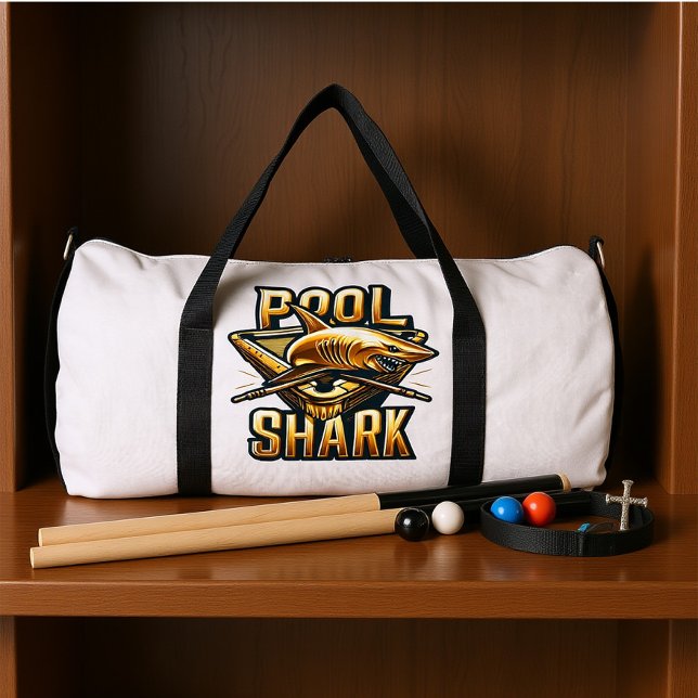 Bolso De Deporte Grande Predatory Puck, Shark Swings Stick (Subido por el creador)