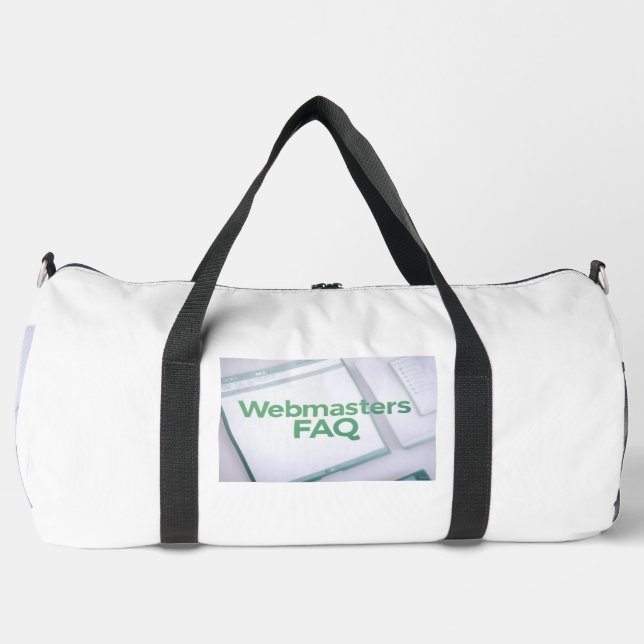Bolso De Deporte Grande Preguntas frecuentes de WebMasters (Anverso)
