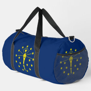 Bolso De Deporte Grande Print Cut Sew Bag con bandera de Indiana, EE.UU.