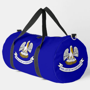Bolso De Deporte Grande Print Cut Sew Bag con bandera de Luisiana, EE.UU.