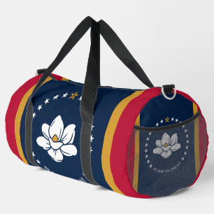 Bolso De Deporte Grande Print Cut Sew Bag con bandera de Mississippi, EE.U